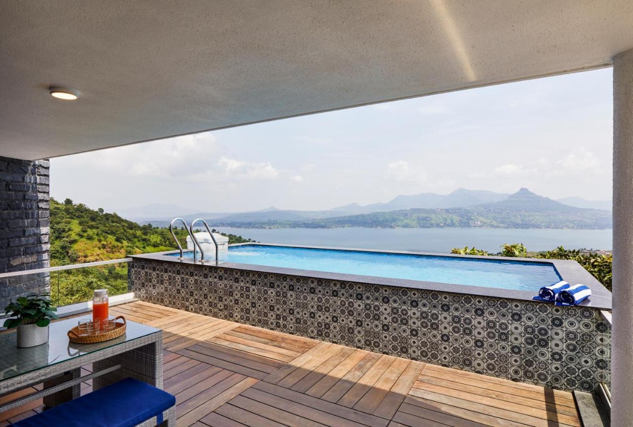 Saffronstays Kaia Waters By Kosha Villas, Pawna - Greek Style Villa With Panoramic View Of Pawna Lake Kolvan Екстер'єр фото