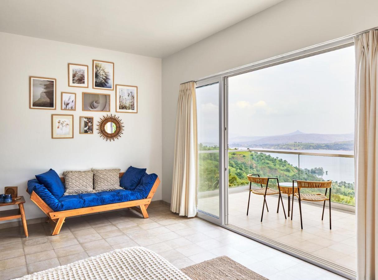 Saffronstays Kaia Waters By Kosha Villas, Pawna - Greek Style Villa With Panoramic View Of Pawna Lake Kolvan Екстер'єр фото